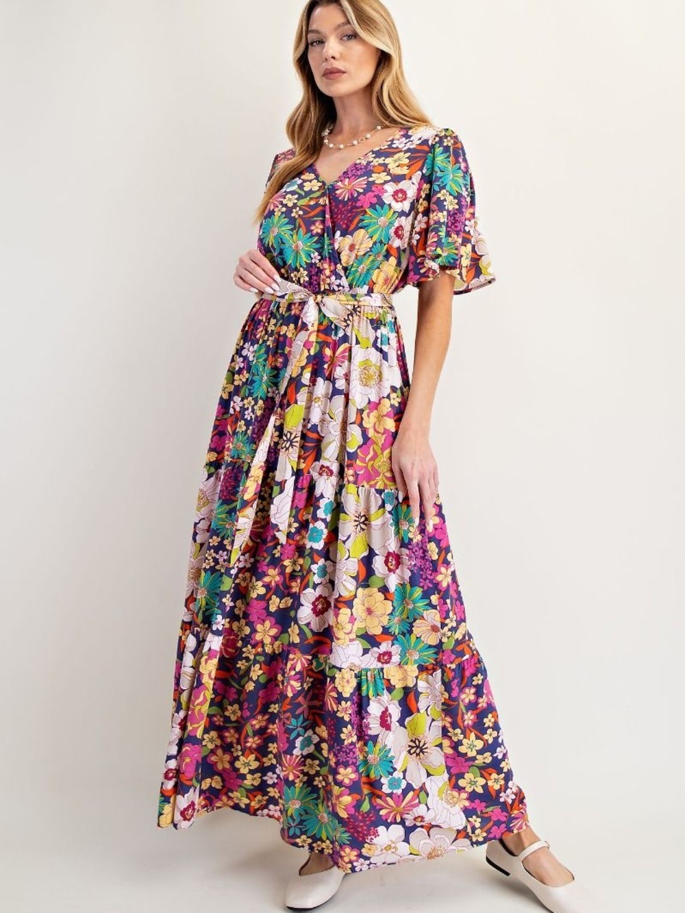 New Easel Floral Maxi Dress - Picture 4 of 4